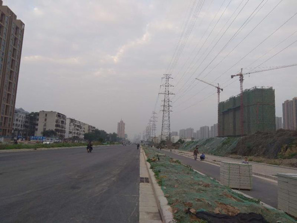 金水路西延(西站路)高压输电线路架空入地一期建设工程顺利完工