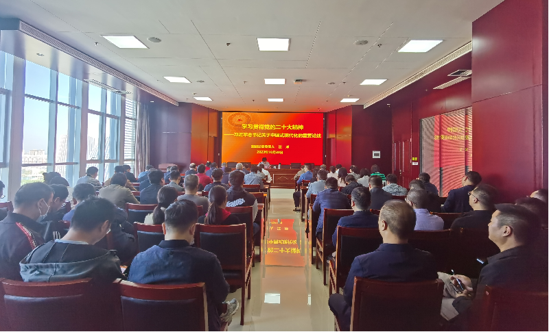 紧跟核心强忠诚 在深学细悟中坚定信仰信念 ——米兰官方网站-米兰MiLan(中国)
负责人汪洋同志为全体党员讲授主题教育专题党课